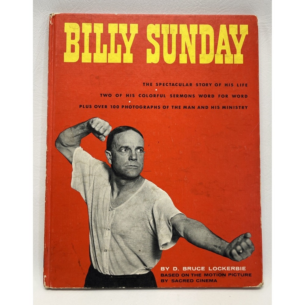 Billy Sunday Biography Red D. Bruce Lockerbie Hardcover Vintage 1966 Book OS